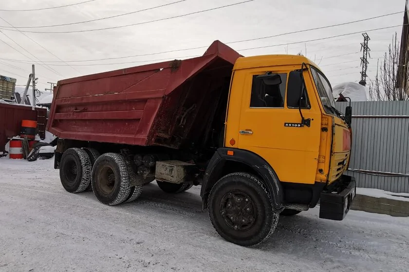 Вывоз мусора на камазе